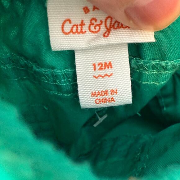 Cat & Jack Baby Boy Plaid Suspenders Holiday Christmas Set Size 12 Months - Picture 10 of 11